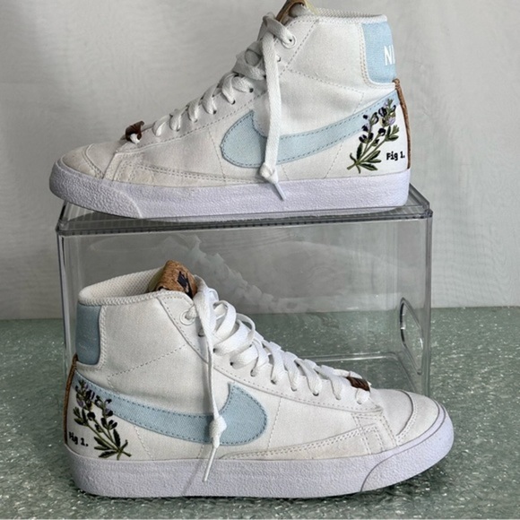 NIKE “INDIGO” Canvas High Tops Women’s Size 5.5 - Picture 6 of 12